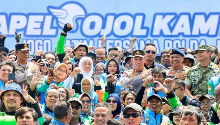 Sinergi Ojol Jogo Jatim, Kapolri dan Gubernur Jatim Beri Apresiasi Tinggi