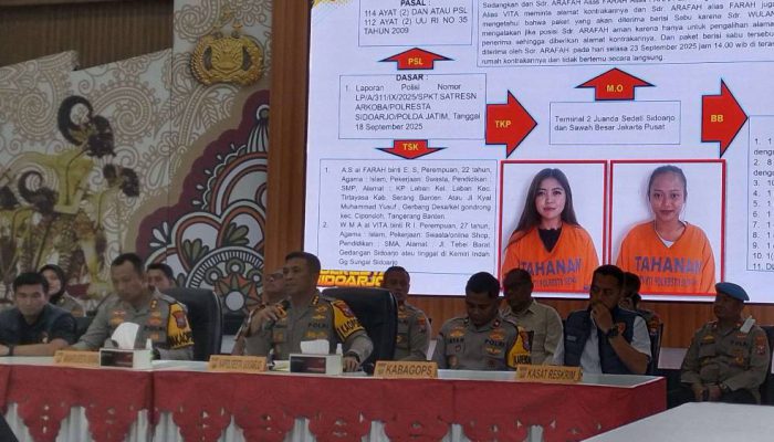 Sepanjang 2025, Polresta Sidoarjo Catat Penurunan Kriminalitas 32 Persen