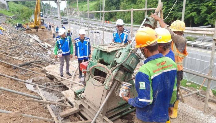Jasamarga Pandaan Tol Perkuat Tebing Tol Gempol–Pandaan, Fokus KM 51 Jalur B