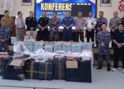 Lanal Mataram Gagalkan Penyelundupan 589 Ribu Batang Rokok Ilegal di Pelabuhan Lembar