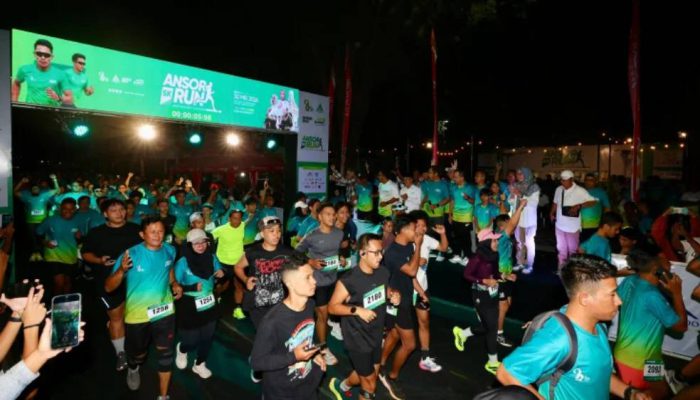 700 Pelari dari Berbagai Kota Ramaikan Ansor Night Fun Run Banyuwangi