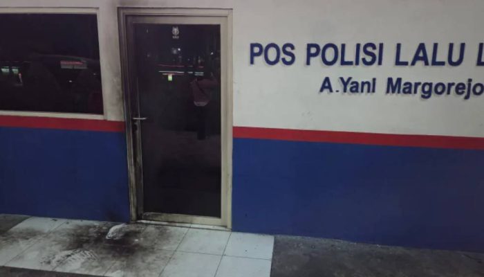 OTK Diduga Lempar Bom Molotov ke Pos Polisi Margorejo Surabaya