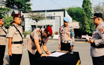 Polresta Tuban Gelar Sertijab Pejabat Utama, Penyesuaian Struktur Usai Naik Tipologi