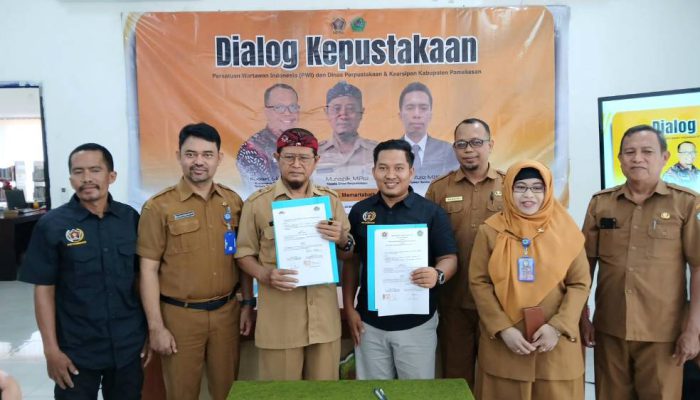 Hari Kunjung Perpustakaan 2026, PWI Pamekasan Dorong Transformasi Literasi di Era Digital