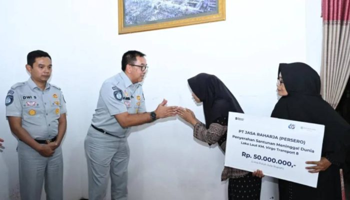 Jasa Raharja Serahkan Santunan Korban KM Virgo di Surabaya, Sidoarjo dan Jombang