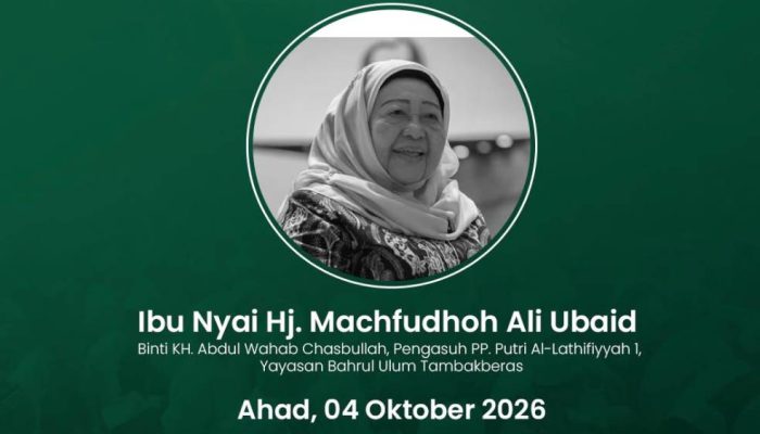 Mustasyar PBNU Nyai Hj. Machfudhoh Aly Ubaid Wafat, Tinggalkan Jejak Panjang Perjuangan NU