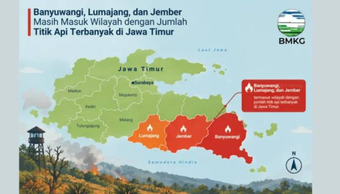 Karhutla Mengintai, Jember, Lumajang dan Banyuwangi Catat Hotspot Tinggi